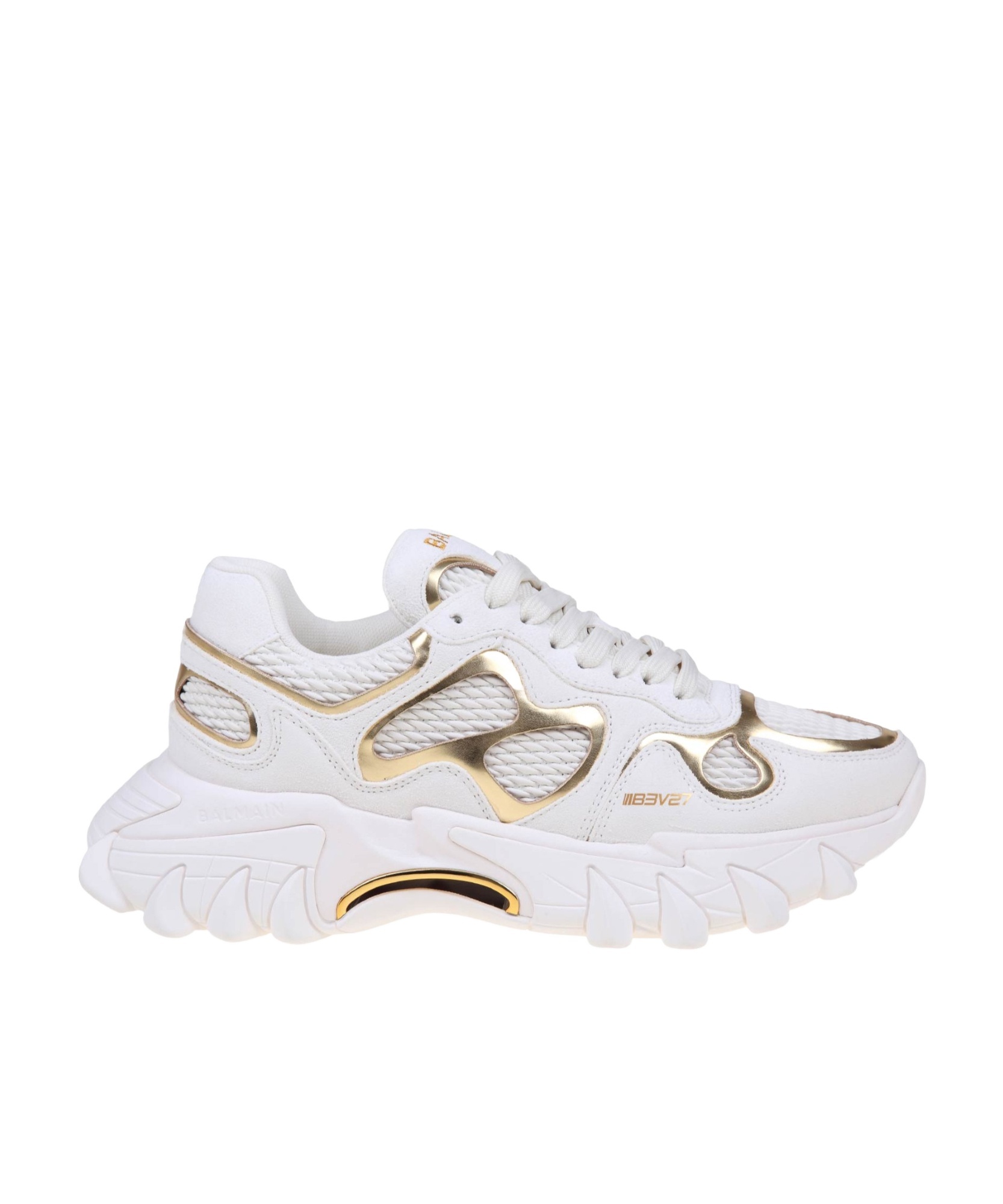 BALMAIN B-EAST PANELLED SNEAKERS