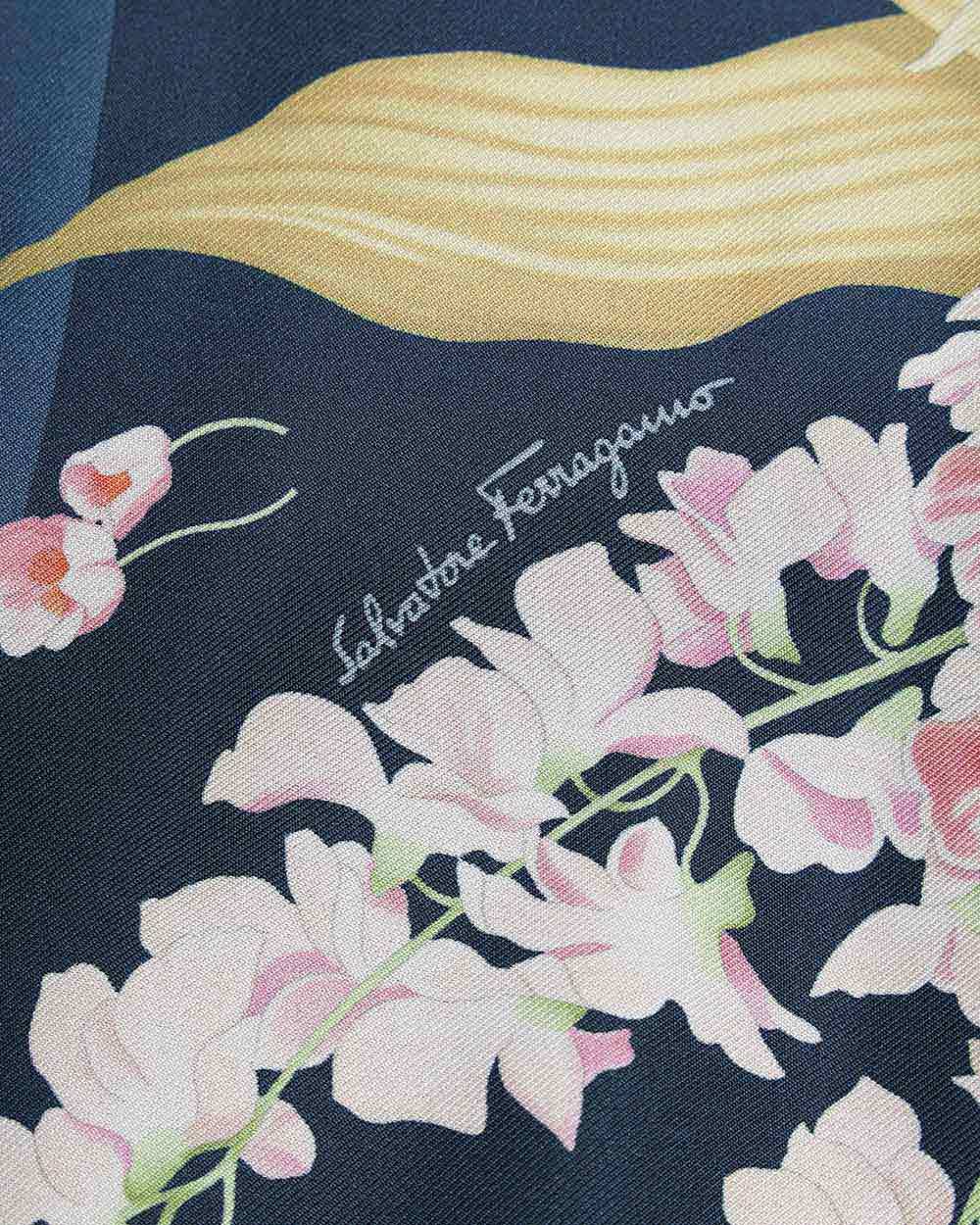 Ferragamo Round-collar Button Cardigan In Black