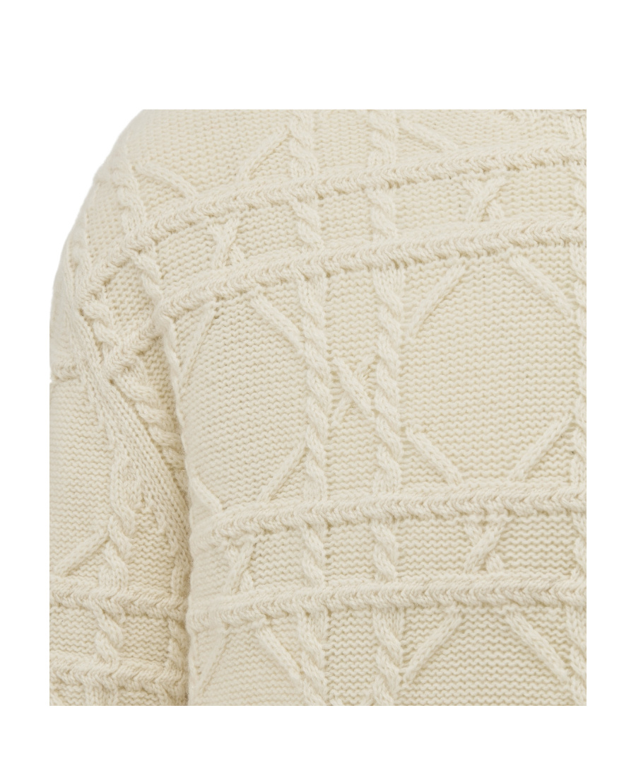 Dior Icons Pure Cashmere Turtleneck Sweater In White