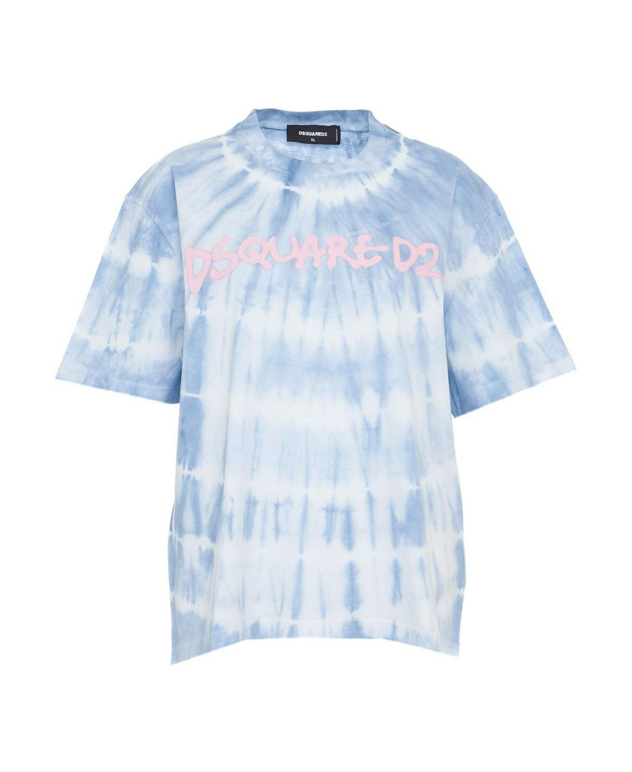 Dsquared2 Logo-print Tie-dye Cotton T-shirt