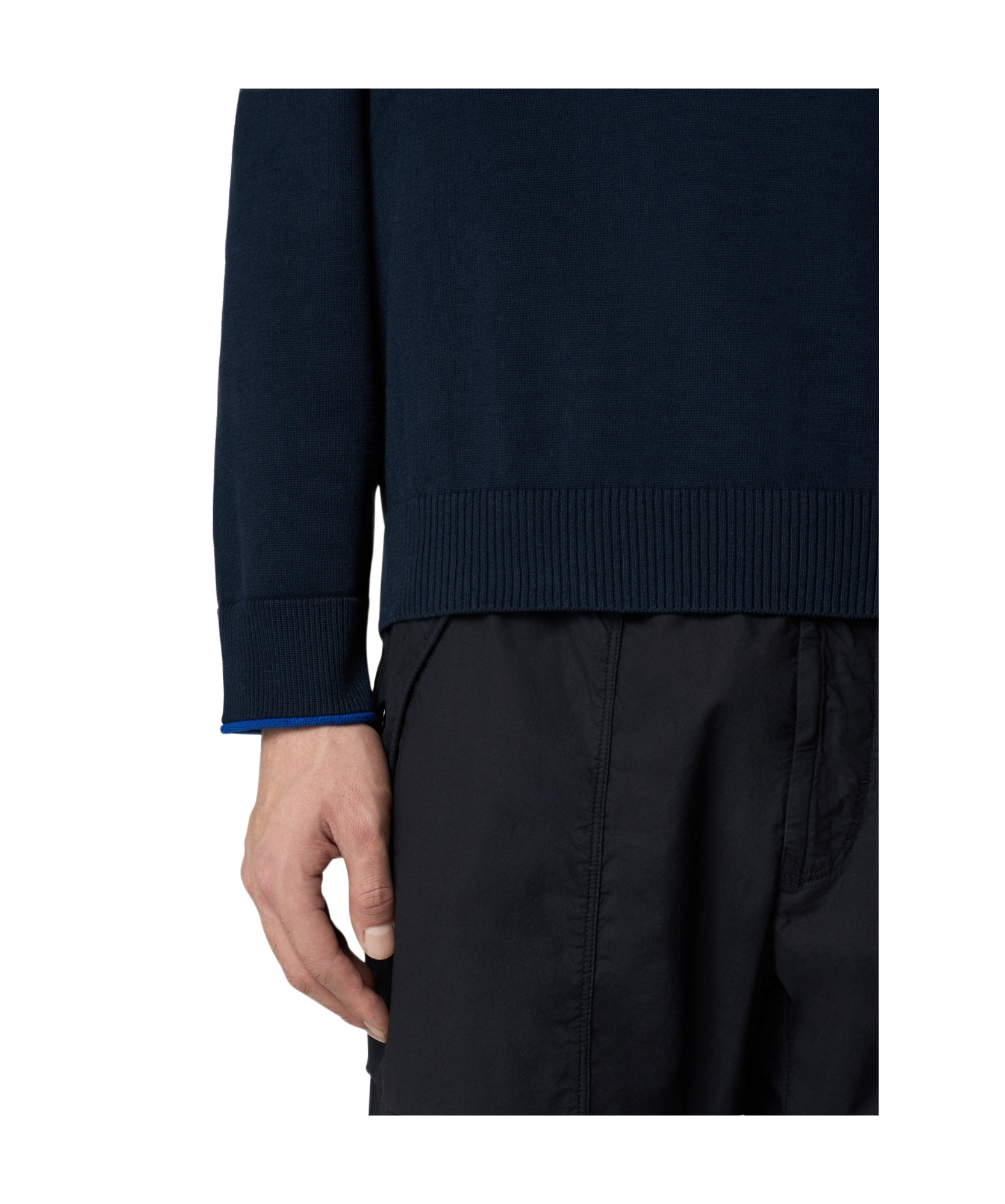 Stone Island 5100005 Gauzed Effect Soft Organic Cotton And Nylon In Blue