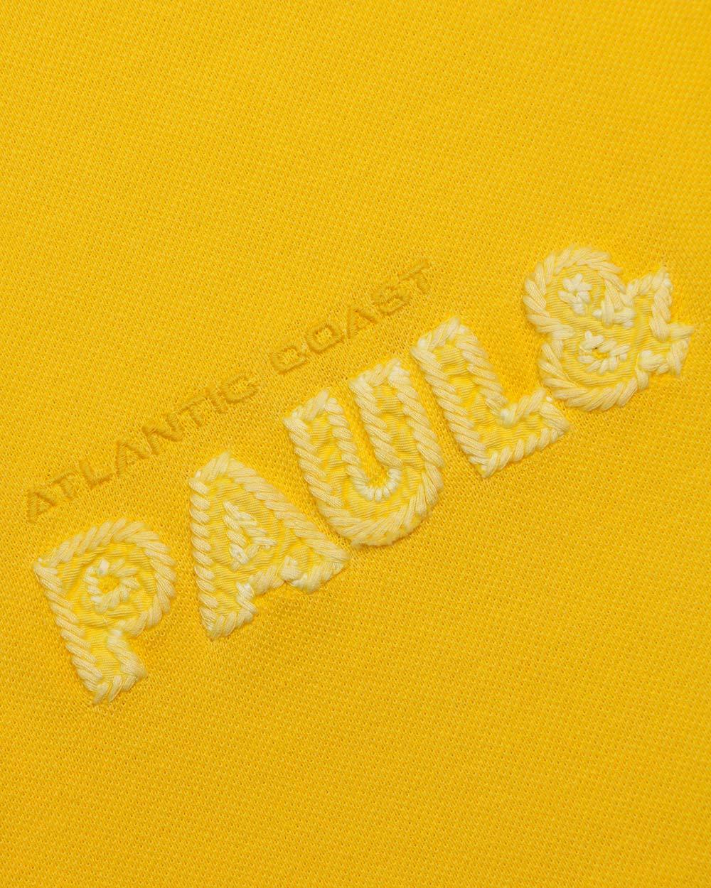 Paul & Shark Logo Embroidered Polo Shirt In Yellow