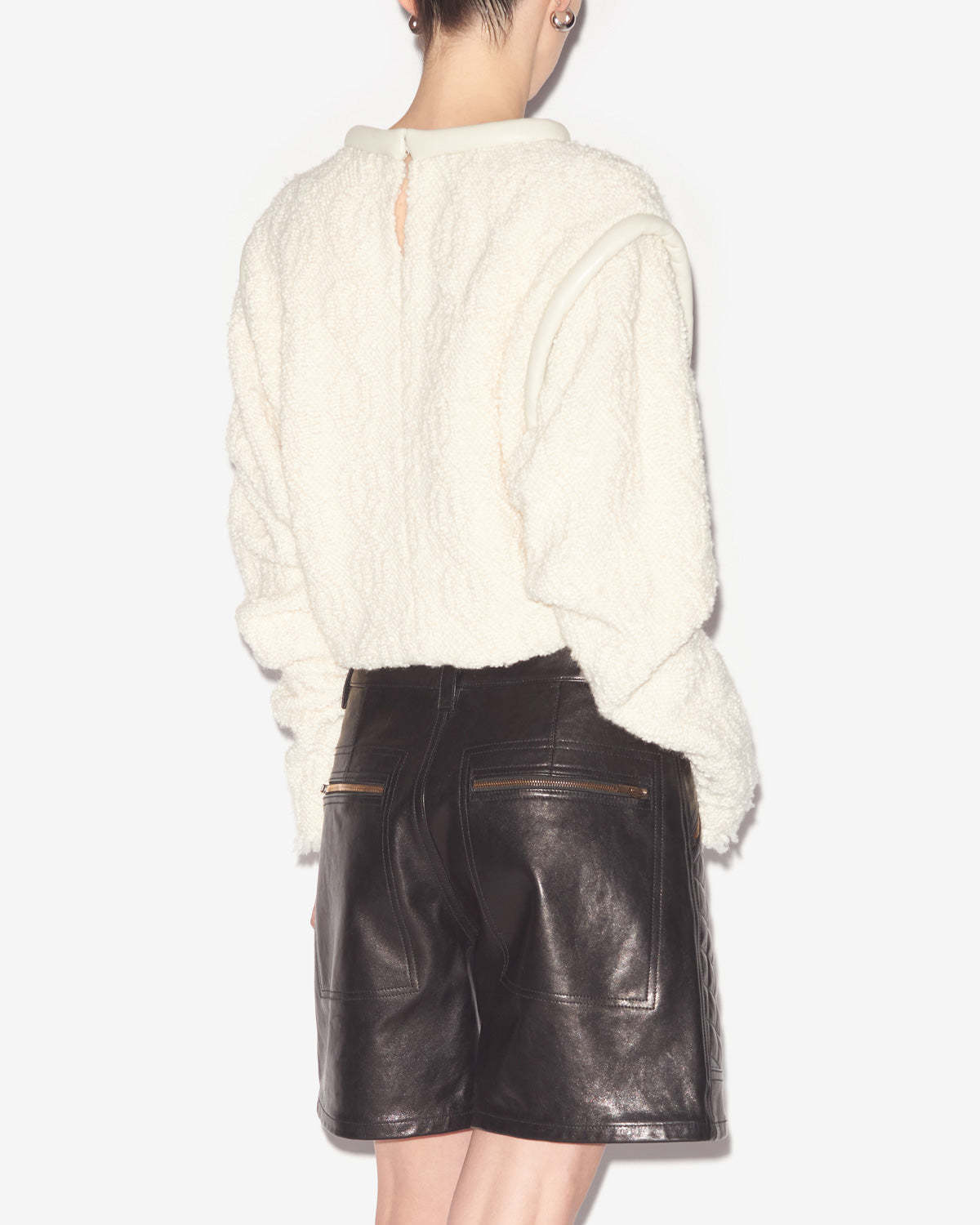 Isabel Marant Textured-finish Chunky Jumper In Nude