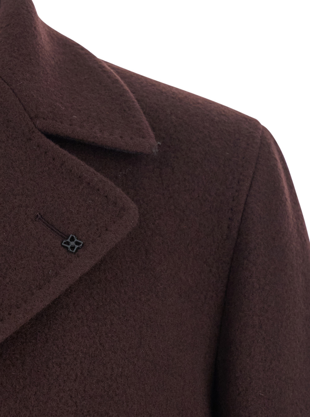 Tagliatore Double-breasted Coat In Burgundy