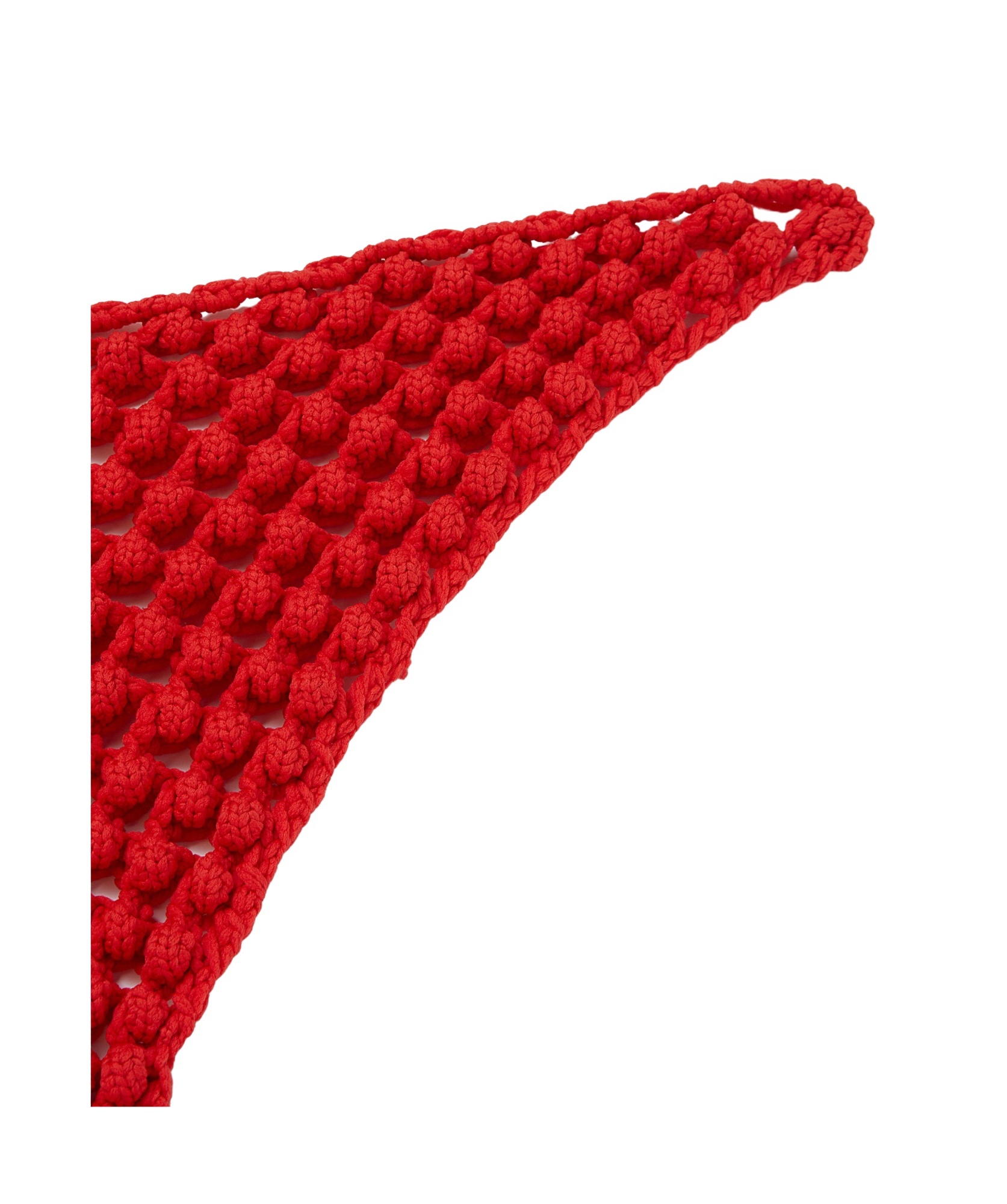 Jil Sander Triangle Knitted Scarf In Red