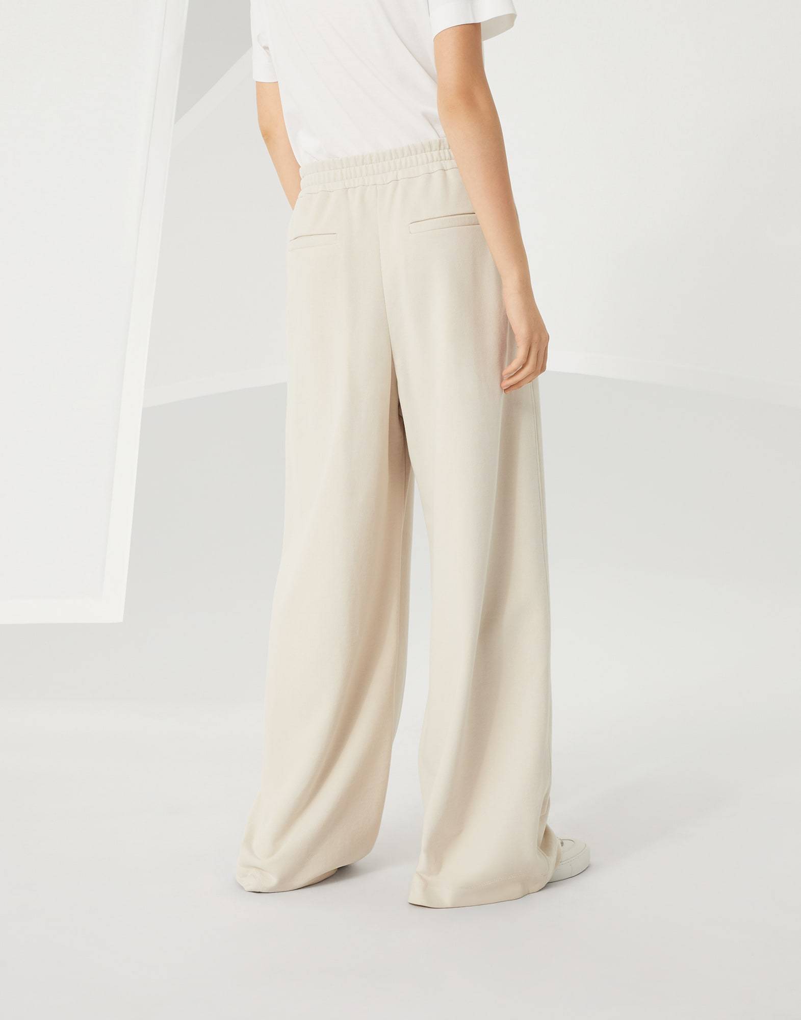BRUNELLO CUCINELLI DRAWSTRING WIDE-LEG TROUSERS