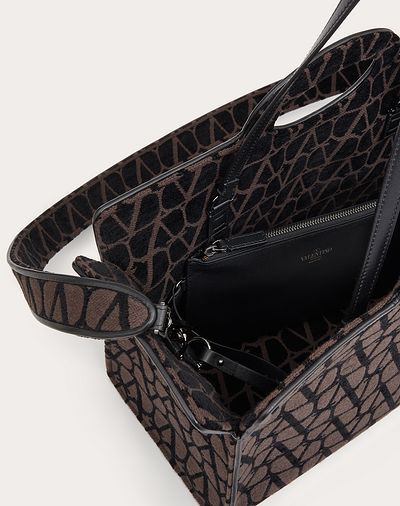 VALENTINO GARAVANI VALENTINO MONOGRAM JACQUARD TOP HANDLE BAG
