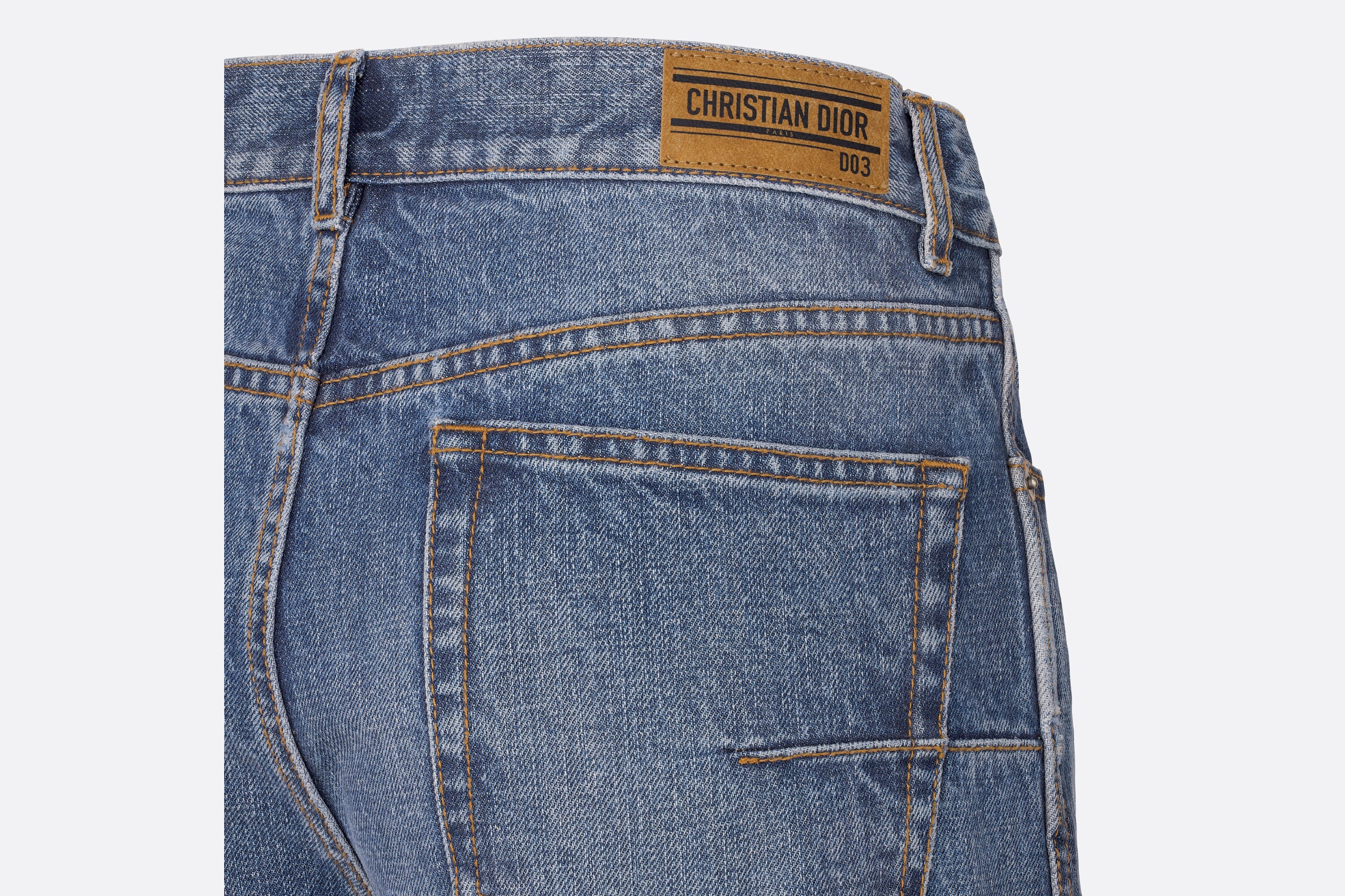 Dior 8 Nine-quarter Jeans In Blue