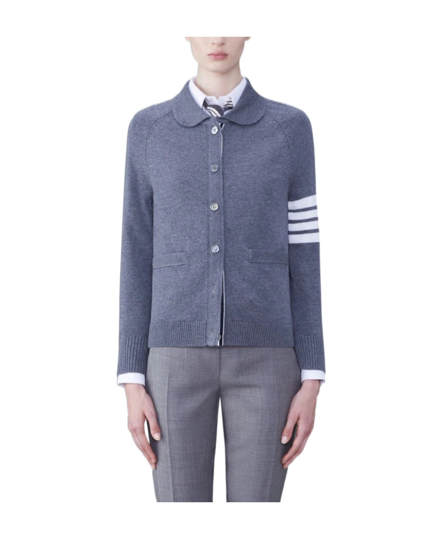 Thom Browne 4-bar Stripe Cardigan In Multicolor