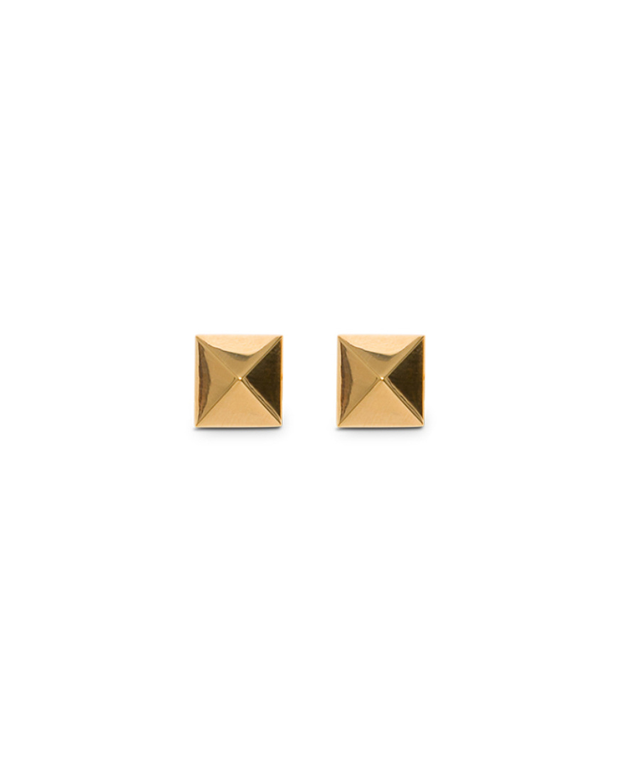 Valentino Garavani Rockstud Metal Earrings Woman Gold Uni In Yellow