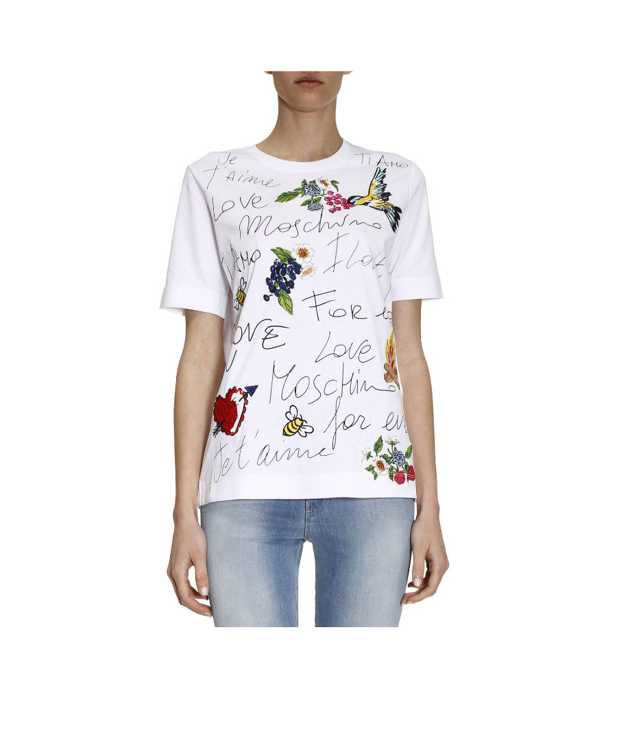 Moschino Printed T-shirt In White