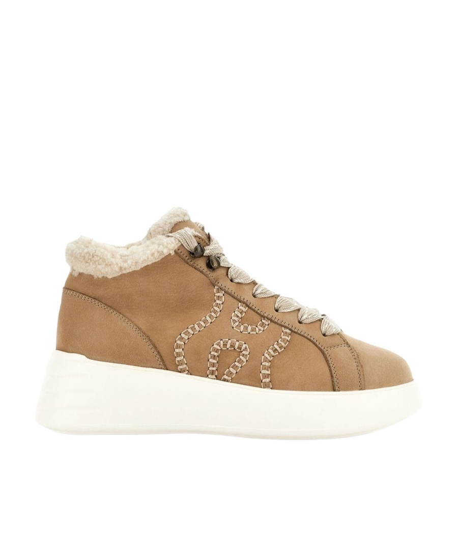 Hogan Rebel Lace-up Sneakers In White