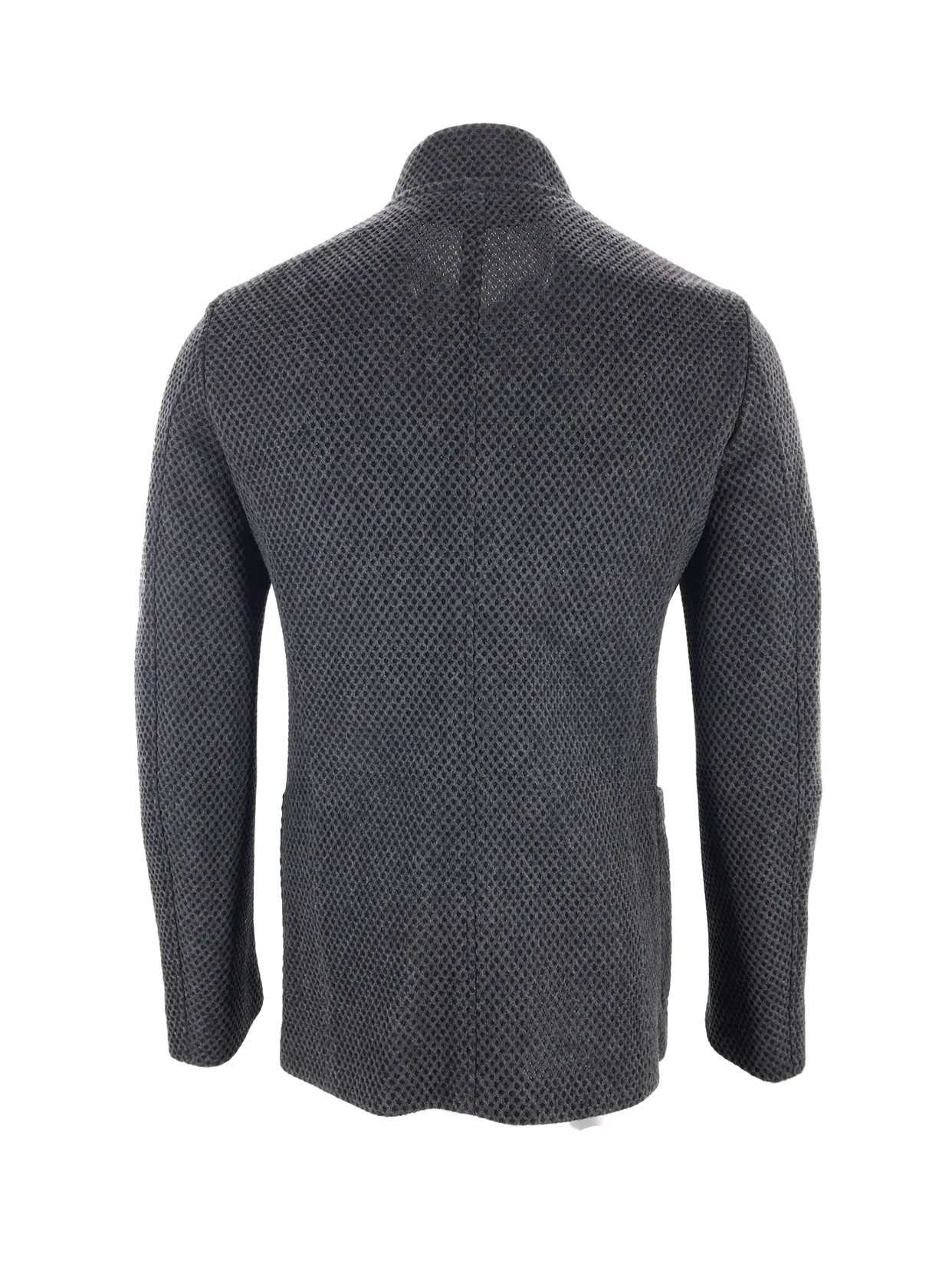 Armani Collezioni Long-sleeved Casual Jacket In Black