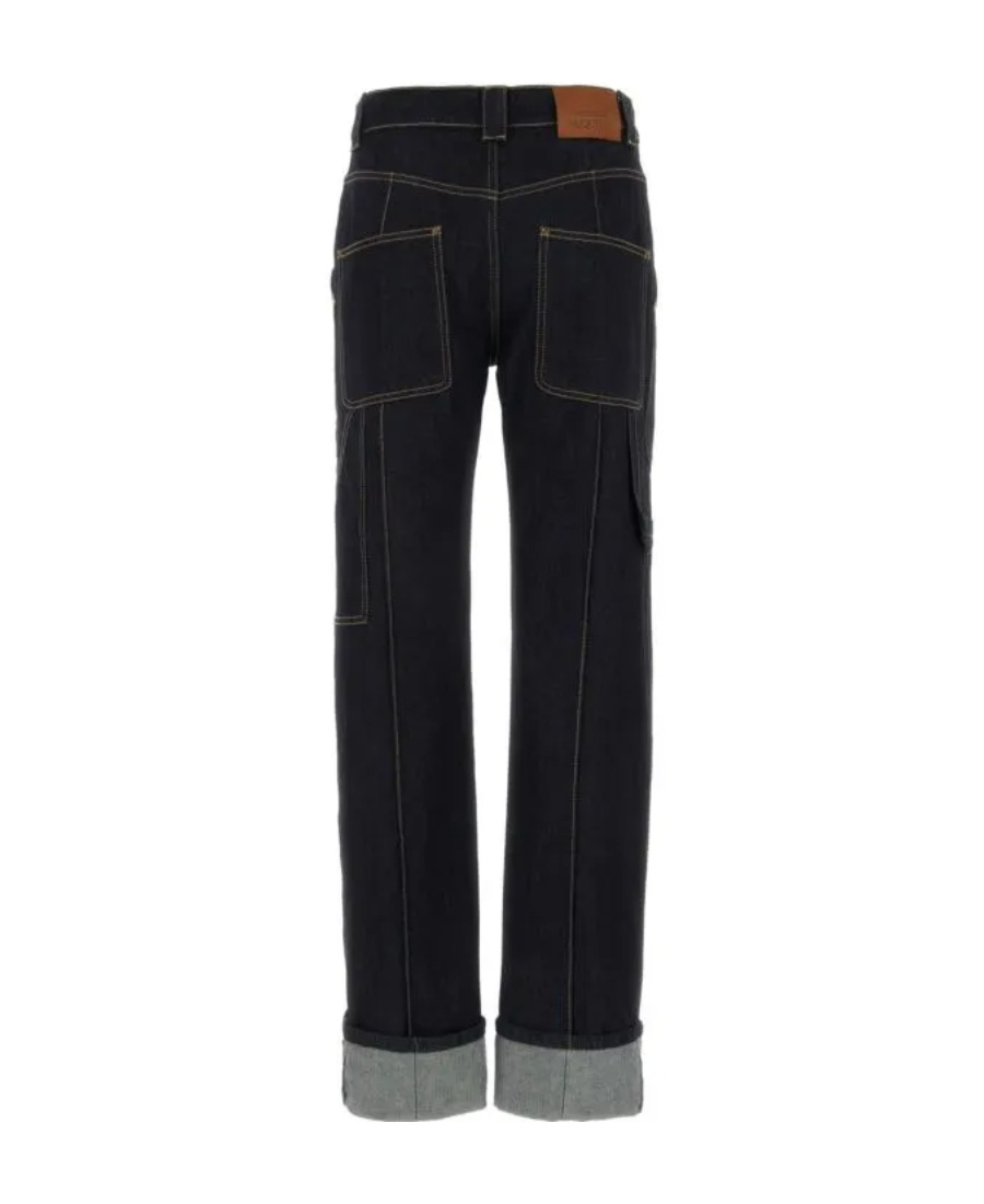 Alexander Mcqueen Dark Blue Denim Jeans In Blue