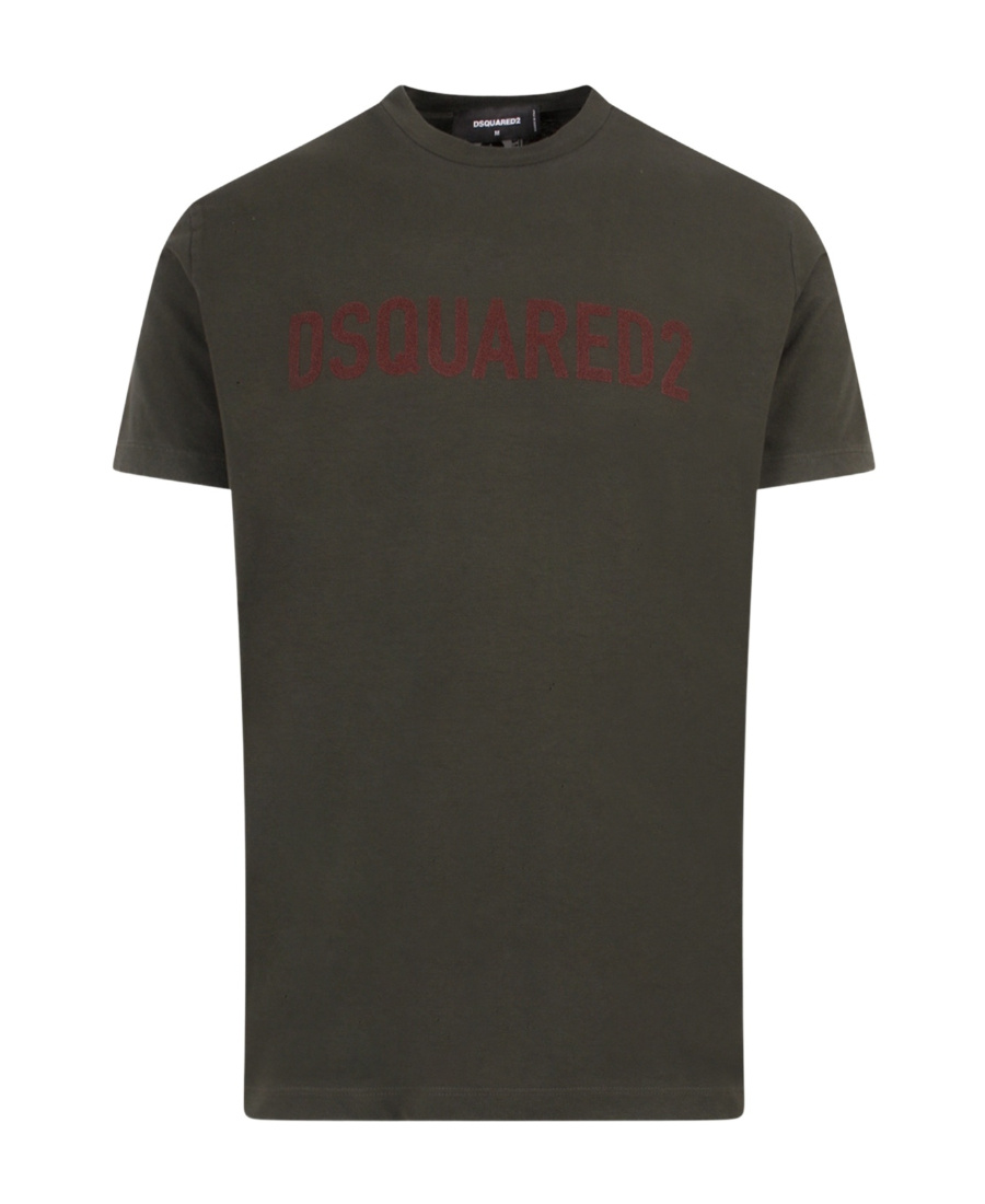 Dsquared2 Logoed Cool-fitting T-shirt With Distressed Detailing In Black