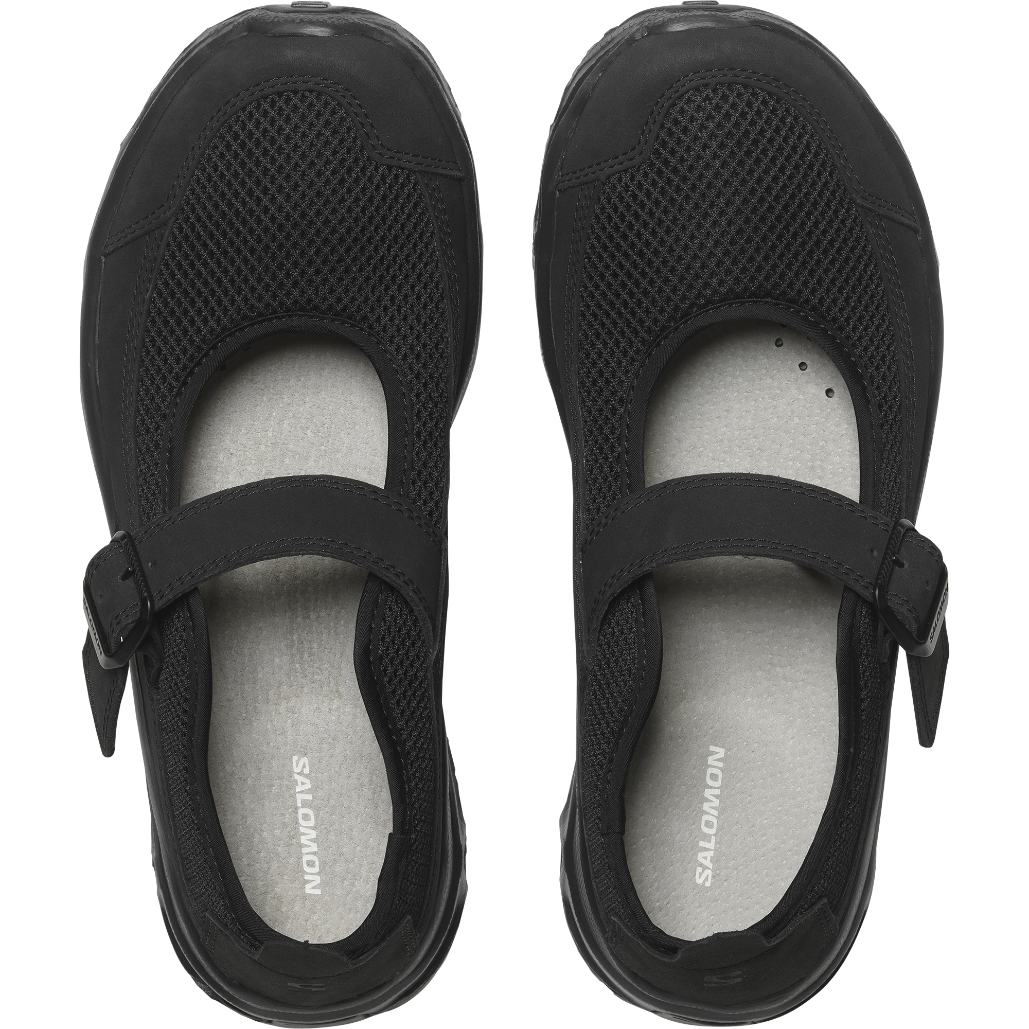 Salomon Rx Marie-jeanne Rubber-trimmed Mesh Sandals In Black