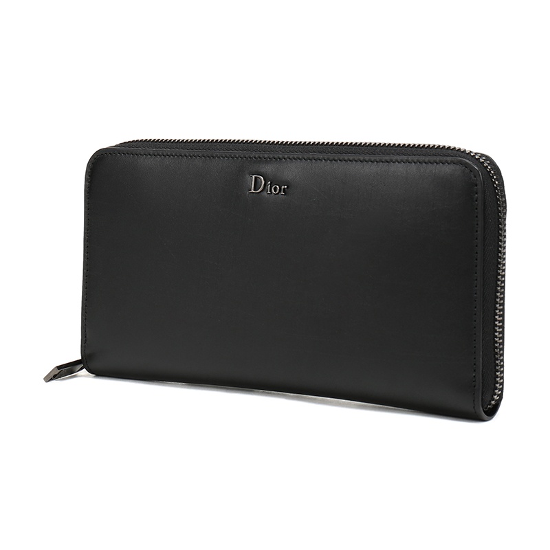 Dior Logo Wallet In Black
