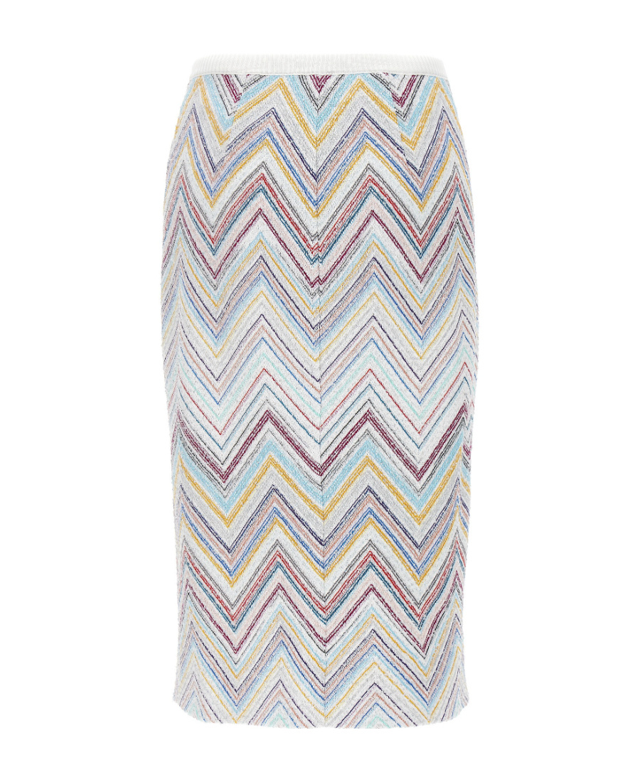 Missoni Zigzag-woven Pencil Skirt In White