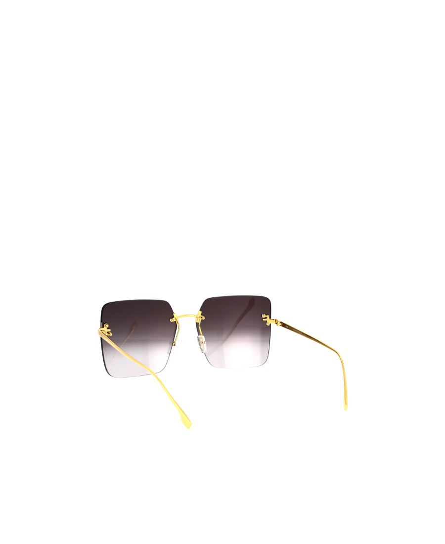 Fendi Rimless Square Sunglasses In Multicolor
