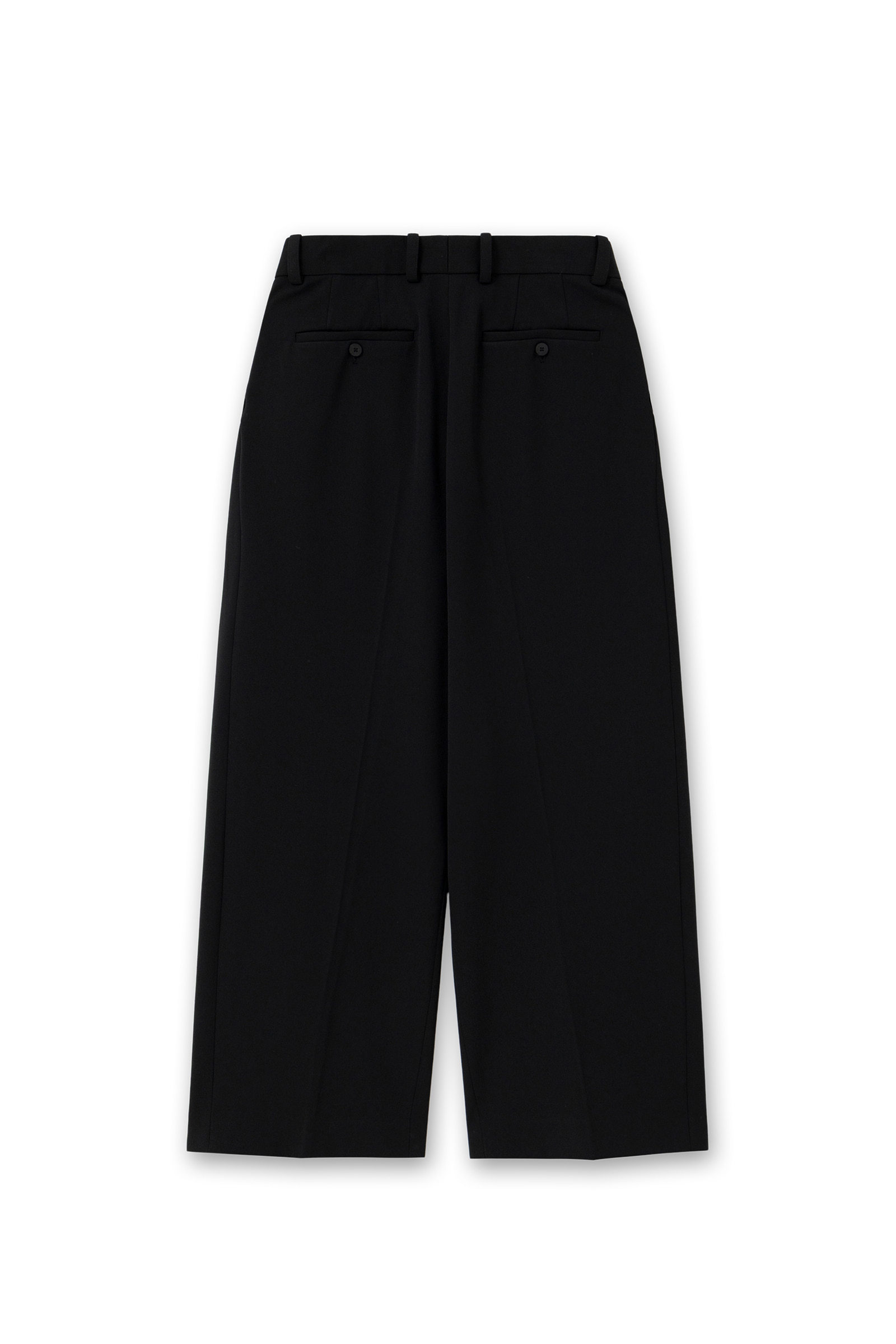 Wooyoungmi Double Pleated Wide Trousers In Black