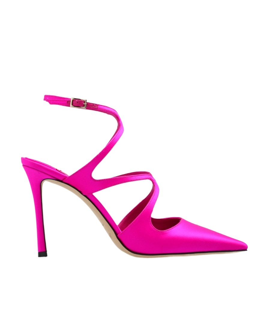 Jimmy Choo Azia 95mm Satin Pumps In Pink