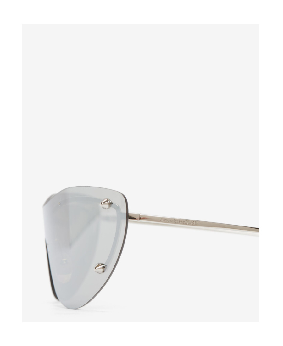 Alexander Mcqueen Frameless Tinted Sunglasses In Gray
