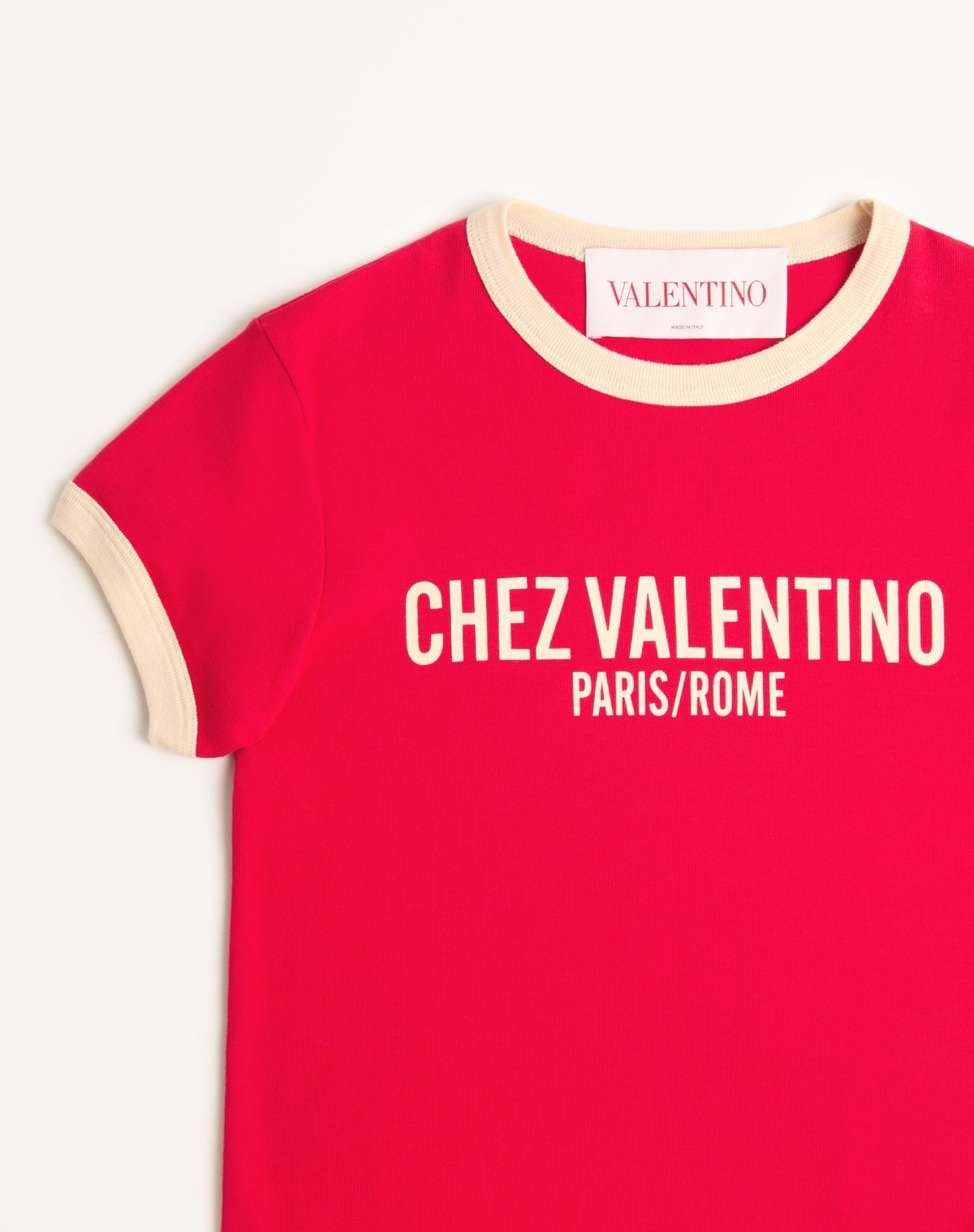 Shop Valentino Jersey Cotton T-shirt In Red