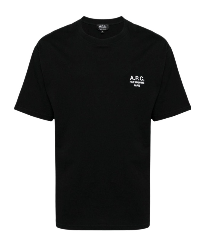 Apc A.p.c. Raymond T Shirt With Embroidered Logo In Black
