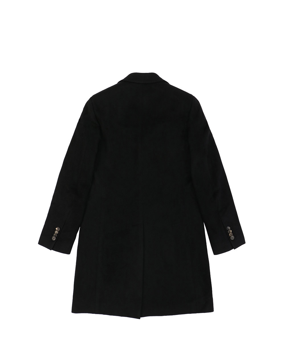 Ferragamo Lapel Button Coat In Black
