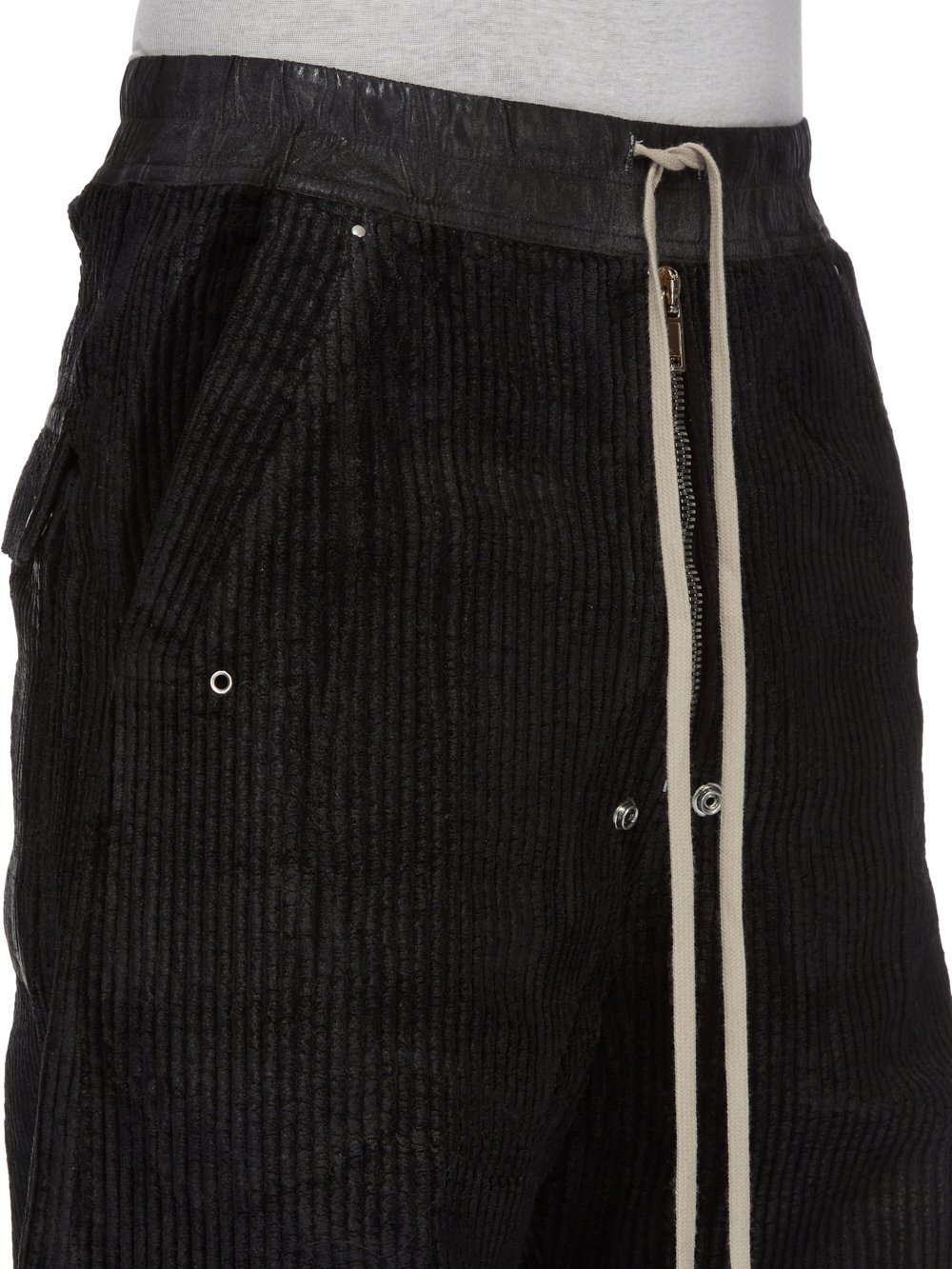 Rick Owens Drkshdw Corduroy Casual Pants In Black