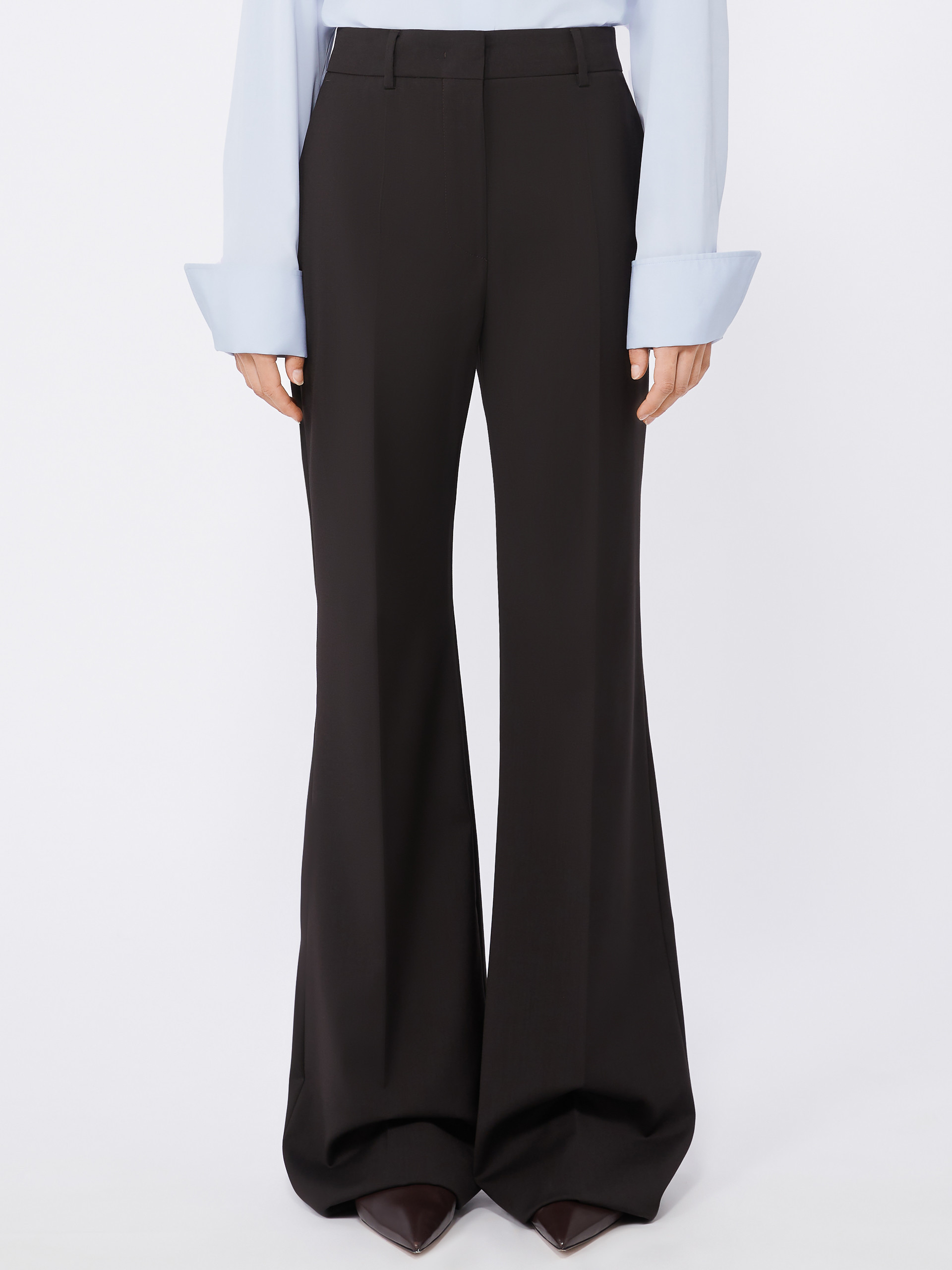 Sportmax Flared Stretch Wool Trousers