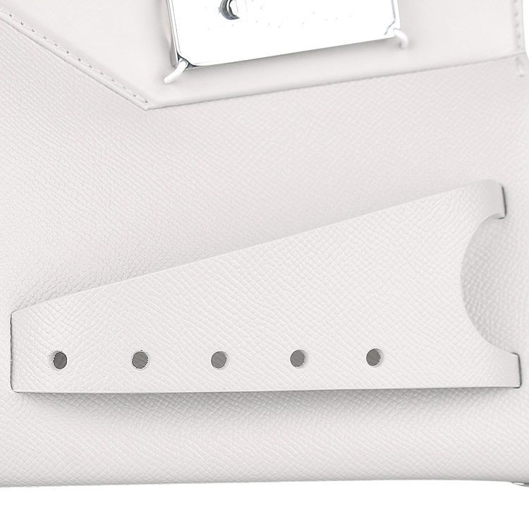 Maison Margiela Snatched Leather Shoulder Bag In Gray