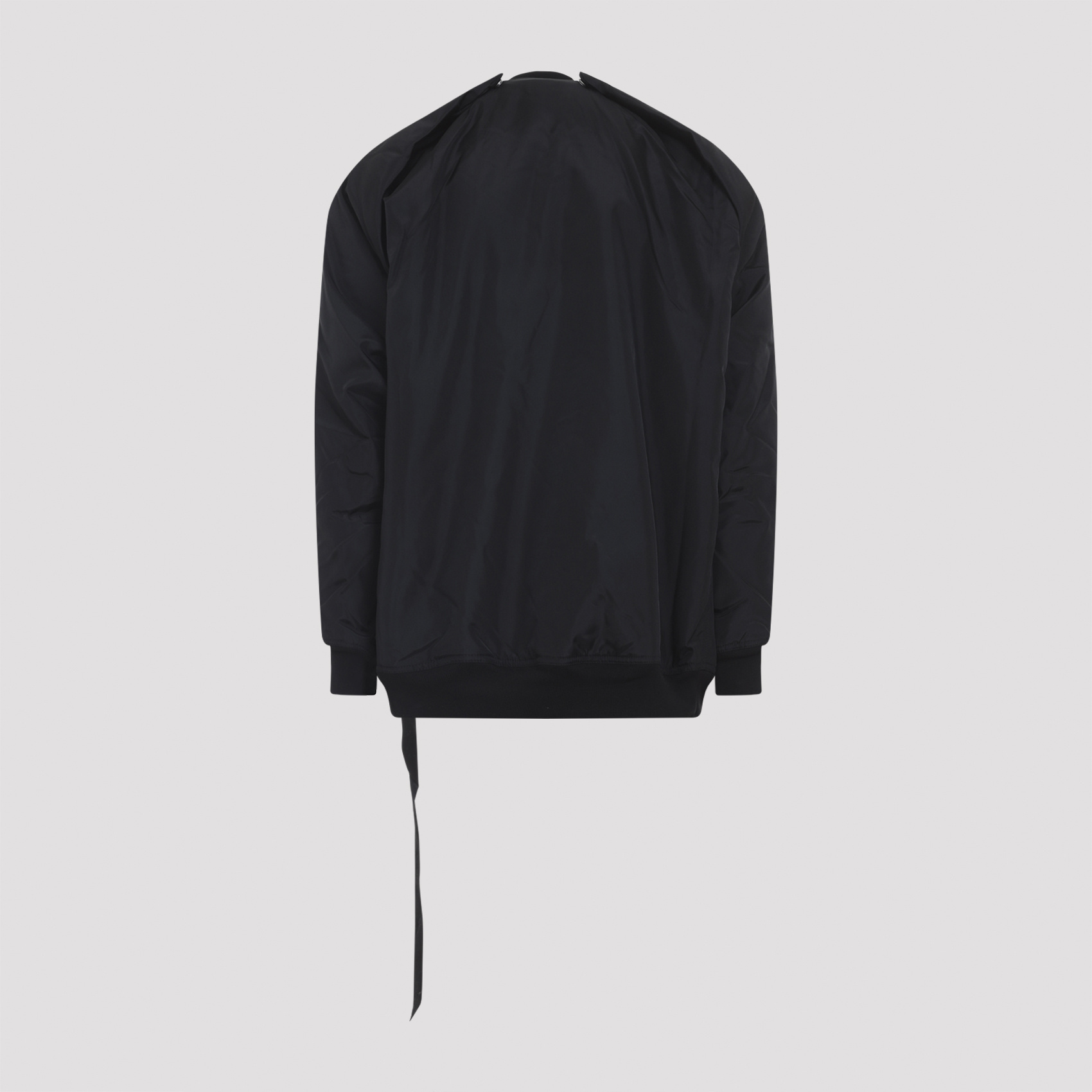 Rick Owens Drkshdw Longline Jacket With Ribbed Cuffs And Hem In Black