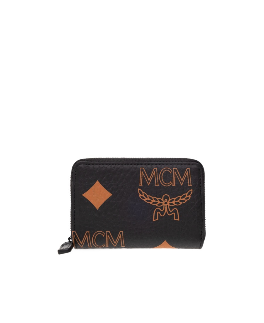 Mcm Logo Wallet In Black