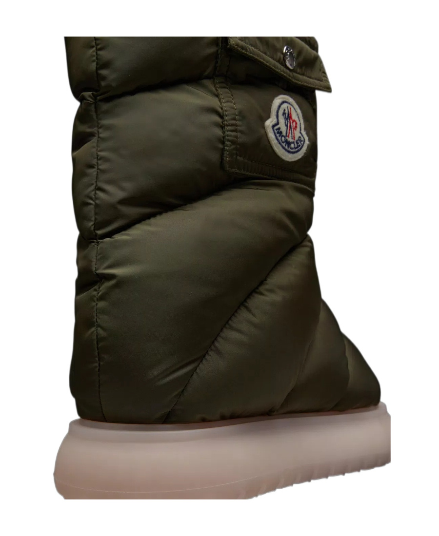 Shop Moncler Gaia Pocket Mid Boots In Green