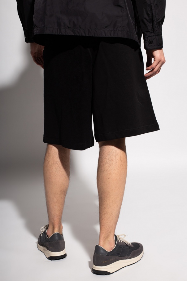 Moncler Logo-patch Shorts In Black