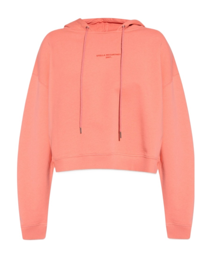 Stella Mccartney Drawstring Hooded Sweater In Pink