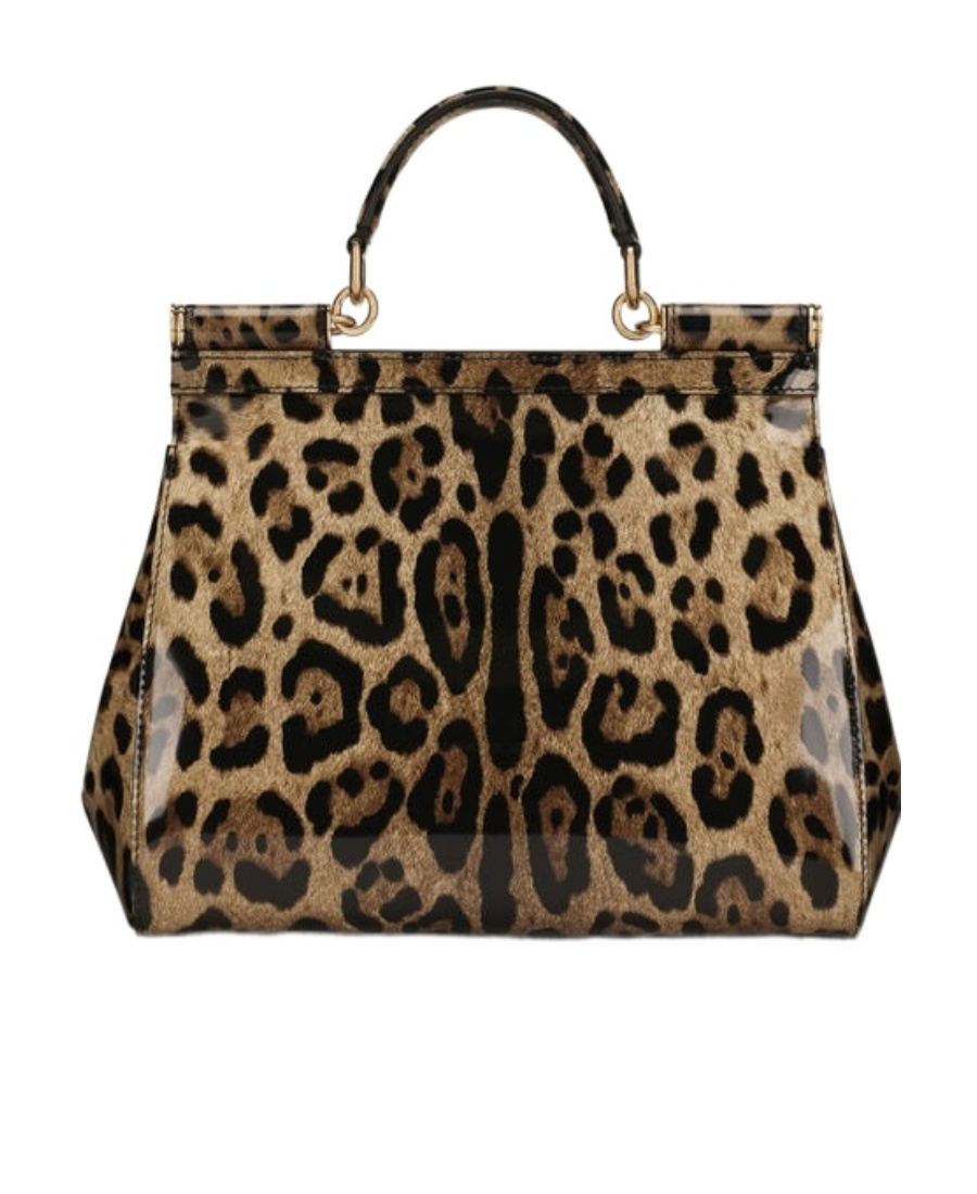 Dolce & Gabbana Medium Sicily Leopard-print Bag In Black