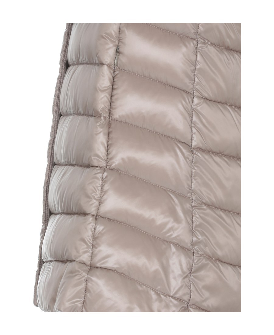 Herno Funnel-neck Padded Coat In Nude