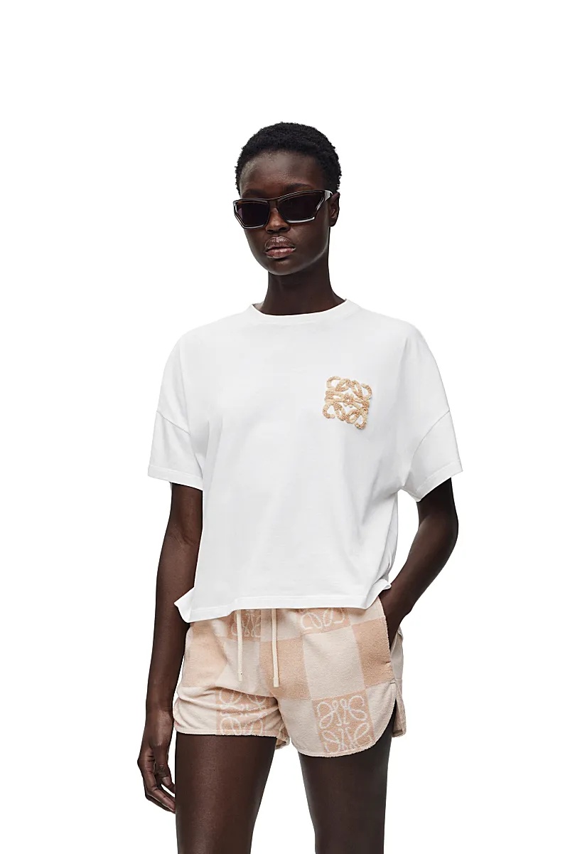 Loewe Boxy Fit T-shirt In Cotton In White
