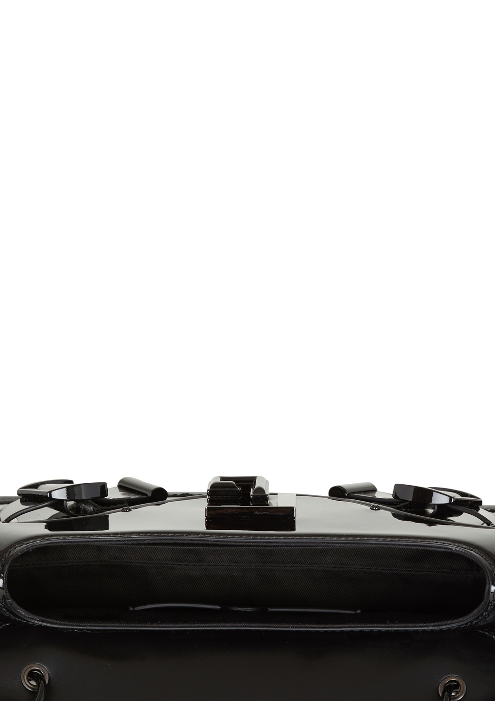 Balmain Detachable Strap Leather Clutch Bag In Black