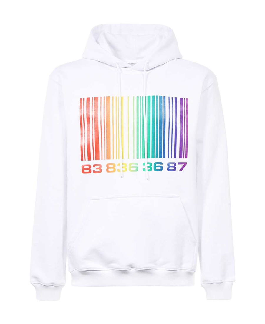 VTMNTS VTMNTS BARCODE-PRINTED DRAWSTRING HOODIE 