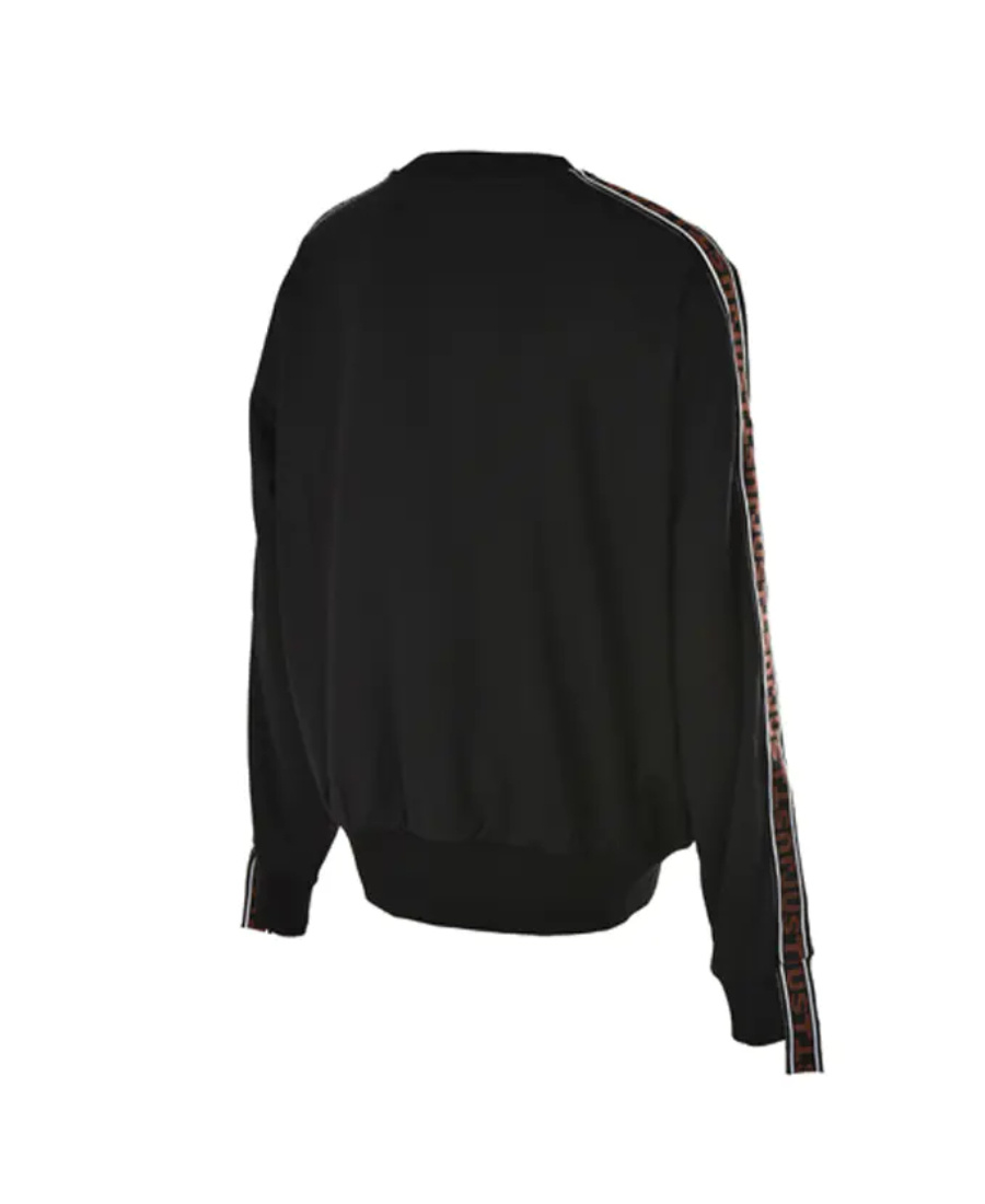 Shop Just Cavalli Round Collar Long Sleeve Sweater In Black