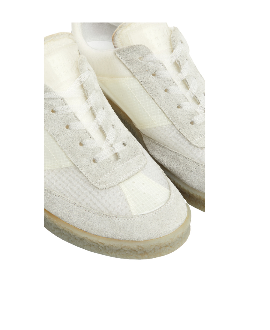 Mm6 Maison Margiela Colourblock Panelled Sneakers In White