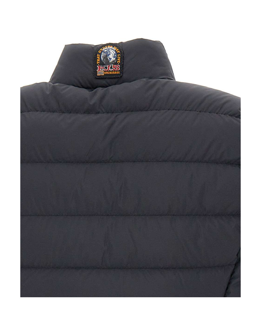Parajumpers Zipper Down Vest In Black
