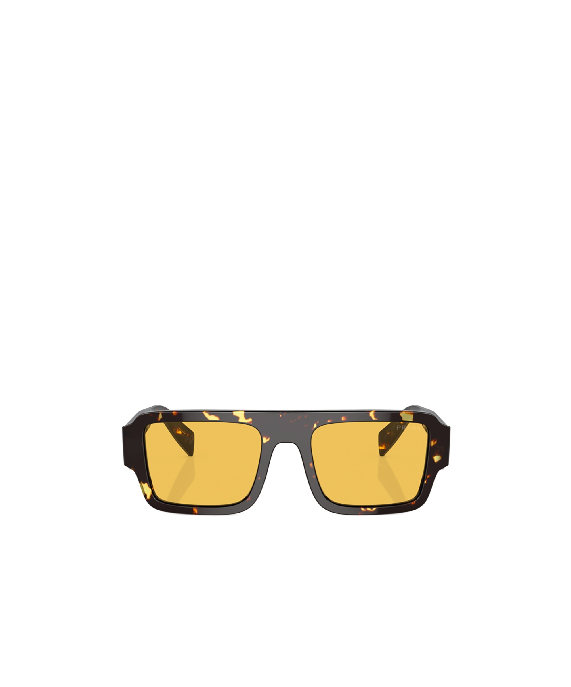 Prada 53mm Rectangular Sunglasses In Yellow