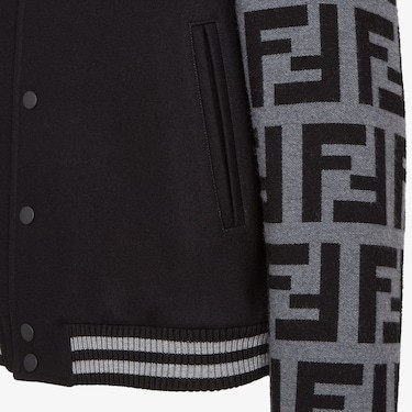 Fendi Wool Jacket In Black