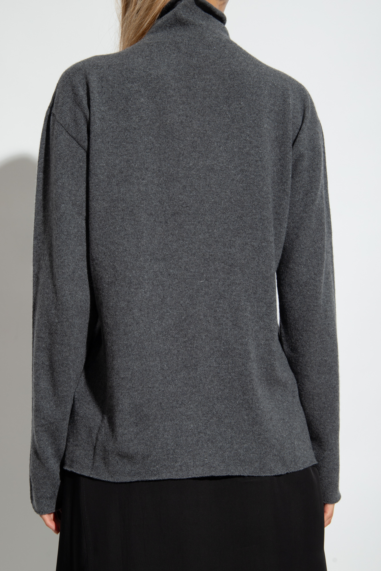 Jil Sander Mock-neck Knitted Jumper In Green