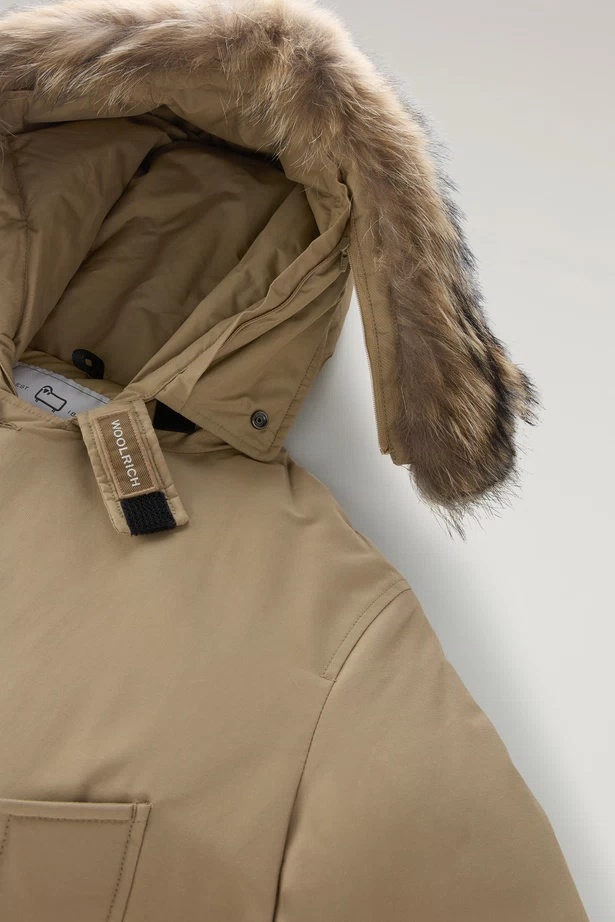 Woolrich Arctic Hooded Parka In Brown
