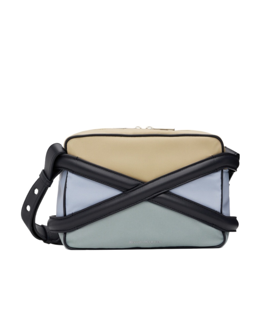 Alexander Mcqueen The Harness Shoulder Bag In Gray